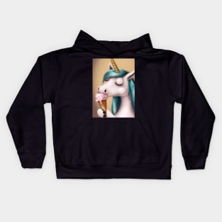 Ice Cream Unicorn Kids Hoodie